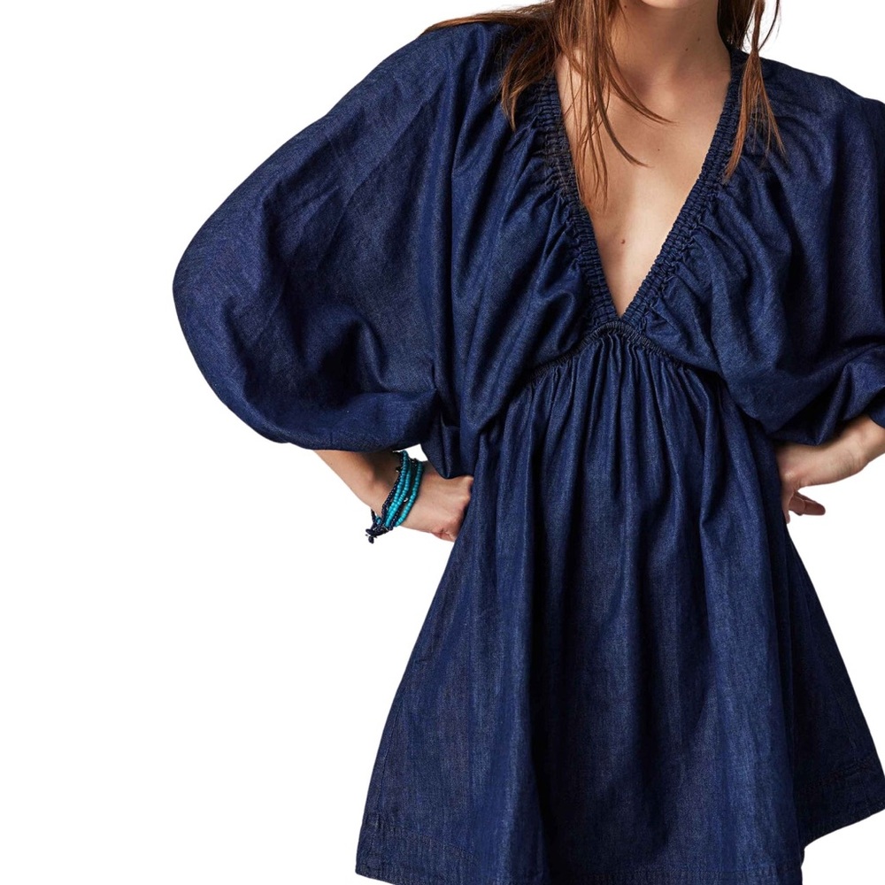 COPY - Free People | Portia Denim Mini | Indigo Dark Rinse size Small